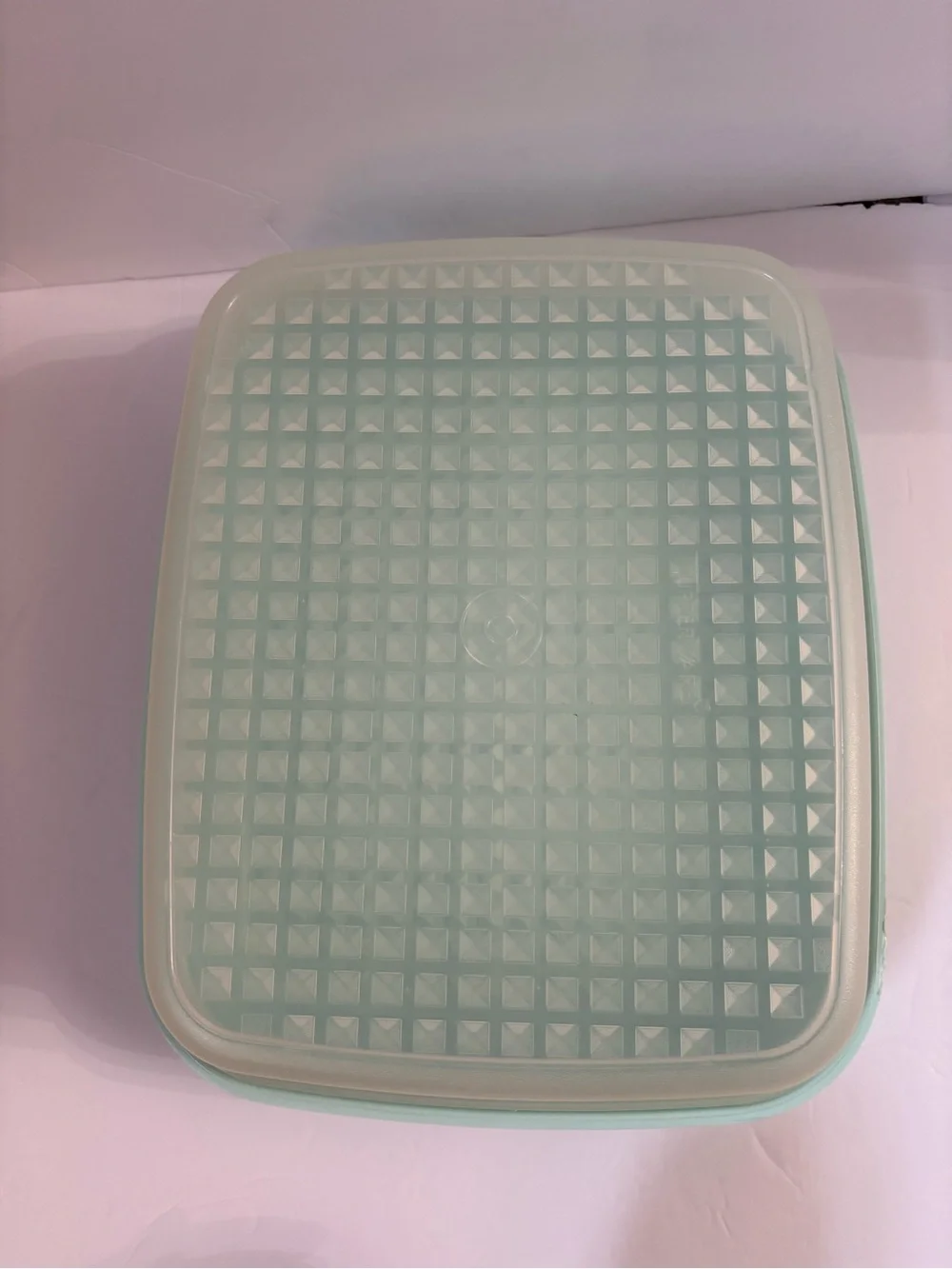 Tupperware Season-Serve Marinade Container Aqua Mint Light Blue